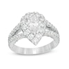 Thumbnail Image 1 of Previously Owned - Love's Destiny by Peoples 2 CT. T.W.  Pear Diamond Frame Engagement Ring in 14K Two-Tone Gold