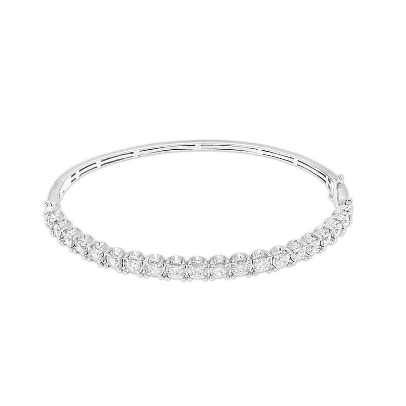 Main Image 1 of Previously Owned - 2 CT. T.W. Diamond Line Bangle in 10K White Gold