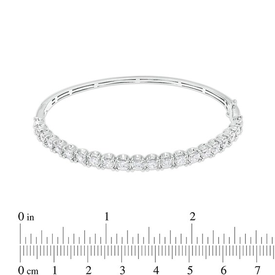 Previously Owned - 2 CT. T.w. Diamond Line Bangle in 10K White Gold