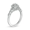 Thumbnail Image 3 of Previously Owned - 1/4 CT. T.W. Diamond Cushion-Shaped Frame Scallop Edge Engagement Ring in 10K White Gold