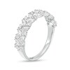 Thumbnail Image 2 of Previously Owned - 5/8 CT. T.W. Marquise and Round Diamond Scatter Double Row Anniversary Band in 10K White Gold