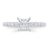 Thumbnail Image 3 of Previously Owned - 5/8 CT. T.W. Princess-Cut Diamond Engagement Ring in 10K White Gold