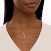 Thumbnail Image 2 of Previously Owned - Serena Williams jewelry  1/4 CT. T.W. Diamond Graduated Curved Drop Pendant in 10K White Gold