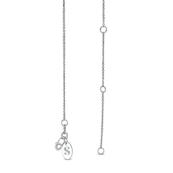 Previously Owned - Serena Williams jewelry 1/4 CT. T.w. Diamond Graduated Curved Drop Pendant in 10K White Gold