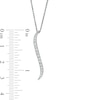 Thumbnail Image 4 of Previously Owned - Serena Williams jewelry  1/4 CT. T.W. Diamond Graduated Curved Drop Pendant in 10K White Gold