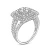 Thumbnail Image 3 of Previously Owned - 2 CT. T.W. Cushion-Shaped Multi-Diamond Double Frame Split Shank Ring in 10K White Gold