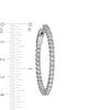 Thumbnail Image 3 of Previously Owned - 3 CT. T.W. Diamond Inside-Out Hoop Earrings in 10K White Gold