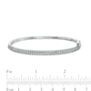 Thumbnail Image 3 of Previously Owned - 2-1/2 CT. T.W. Diamond Bangle in 10K White Gold – 7.25"