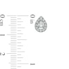 Thumbnail Image 3 of Previously Owned - 1/2 CT. T.W. Pear-Shaped Diamond Frame Stud Earrings in 10K White Gold