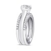 Thumbnail Image 2 of Previously Owned - 1 CT. T.W. Diamond Frame Three Piece Bridal Set in 10K White Gold