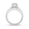 Thumbnail Image 3 of Previously Owned - 1 CT. T.W. Diamond Frame Three Piece Bridal Set in 10K White Gold