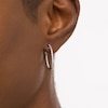 Thumbnail Image 2 of Previously Owned - 1/2 CT. T.W. Diamond Inside-Out Hoop Earrings in 10K White Gold