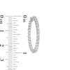 Thumbnail Image 2 of Previously Owned - 1-1/2 CT. T.W.  Lab-Grown Diamond Inside-Out Hoop Earrings in 14K White Gold (F/SI2)