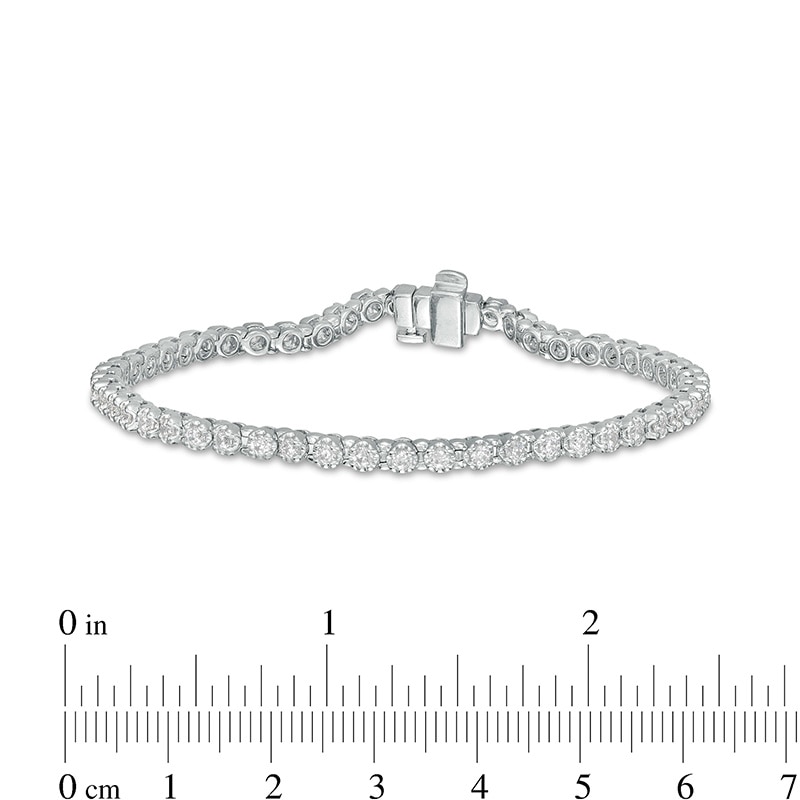 Previously Owned - 2 CT. T.W. Diamond Tennis Bracelet in 10K White Gold