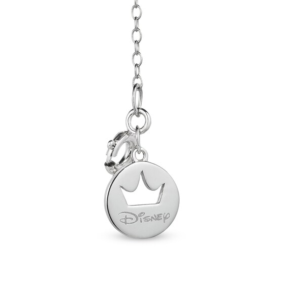 Previously Owned - Enchanted Disney Belle Diamond Pendant and Stud Earrings Set in Sterling Silver and 10K Rose Gold