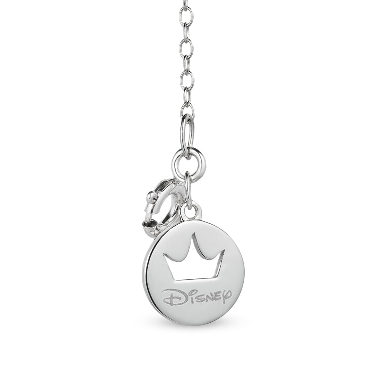 Main Image 4 of Previously Owned - Enchanted Disney Belle Diamond Pendant and Stud Earrings Set in Sterling Silver and 10K Rose Gold