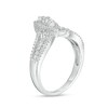 Thumbnail Image 3 of Previously Owned - 1/2 CT. T.W. Multi-Diamond Marquise Triple Row Split Shank Ring in 10K White Gold