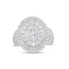 Thumbnail Image 1 of Previously Owned - 2 CT. T.W. Oval-Shaped Multi-Diamond Triple Frame Ring in 10K White Gold