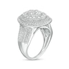 Thumbnail Image 3 of Previously Owned - 2 CT. T.W. Oval-Shaped Multi-Diamond Triple Frame Ring in 10K White Gold