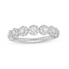 Thumbnail Image 1 of Previously Owned - 1/2 CT. T.W. Multi-Diamond Seven Stone Anniversary Band in 14K White Gold