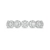 Thumbnail Image 4 of Previously Owned - 1/2 CT. T.W. Multi-Diamond Seven Stone Anniversary Band in 14K White Gold