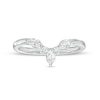 Thumbnail Image 4 of Previously Owned - 1/3 CT. T.W. Marquise and Round Diamond Contour Anniversary Band in 14K White Gold