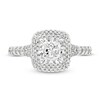 Thumbnail Image 4 of Previously Owned - Celebration Infinite™ 1-5/8 CT. T.W.  Cushion-Cut Diamond Frame Engagement Ring in 14K White Gold