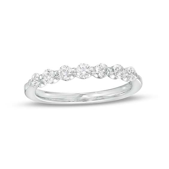Previously Owned - 1/2 CT. T.w. Diamond Seven Stone Anniversary Band in 14K White Gold