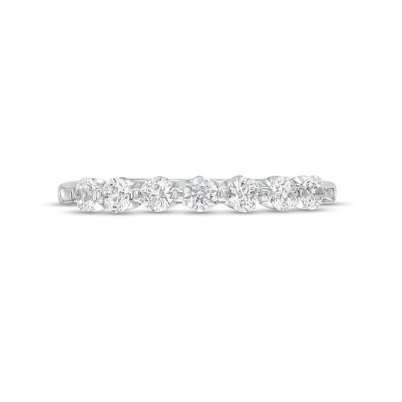 Previously Owned - 1/2 CT. T.w. Diamond Seven Stone Anniversary Band in 14K White Gold