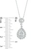Thumbnail Image 2 of Previously Owned - Marilyn Monroe™ Collection 1/2 CT. T.W. Pear-Shaped Multi-Diamond Pendant in 10K White Gold