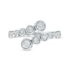 Thumbnail Image 4 of Previously Owned - Marilyn Monroe™ Collection 1/2 CT. T.W. Journey Diamond Bypass Ring in 10K White Gold