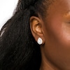Thumbnail Image 2 of Previously Owned - 1 CT. T.W. Pear-Shaped Multi-Diamond Shadow Frame Stud Earrings in 10K White Gold