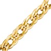 Thumbnail Image 1 of Previously Owned - Italian Gold 2.5mm Double Flat Link Bracelet in Hollow 14K Gold - 7.5"
