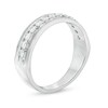 Thumbnail Image 2 of Previously Owned - Men's 1/2 CT. T.W. Diamond Vintage-Style Wedding Band in 10K White Gold