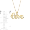 Thumbnail Image 3 of Previously Owned - Cursive "love" Script Pendant in 14K Gold