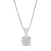 Thumbnail Image 1 of Previously Owned - 1 CT. T.W.  Lab-Grown Diamond Solitaire Hidden Frame Pendant in 10K White Gold (I/I1)