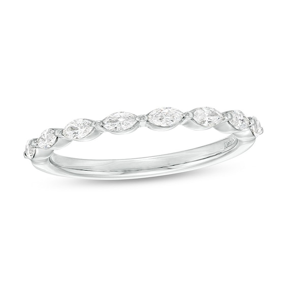 Previously Owned - Kleinfeld® x Peoples 1/2 CT. T.w. Marquise Lab-Grown Diamond Eight Stone Band in Platinum