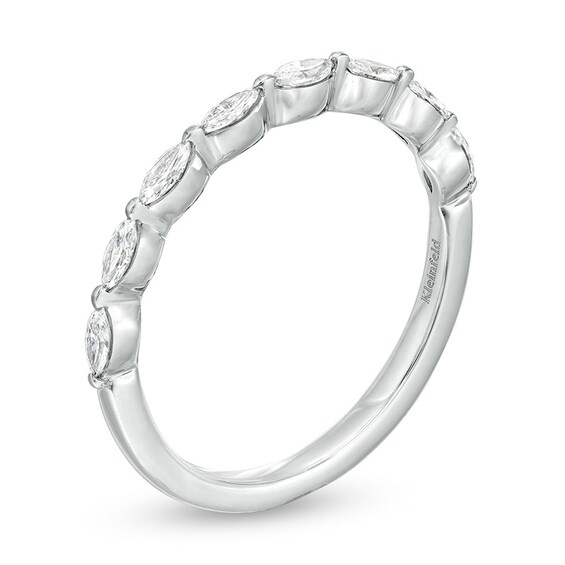 Previously Owned - KleinfeldÂ® x Peoples 1/2 CT. T.w. Marquise Lab-Grown Diamond Eight Stone Band in Platinum