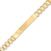 Thumbnail Image 1 of Previously Owned - Railroad Link ID Bracelet in Hollow 10K Gold – 8.5"