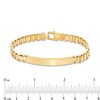 Thumbnail Image 3 of Previously Owned - Railroad Link ID Bracelet in Hollow 10K Gold – 8.5"