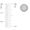 Thumbnail Image 2 of Previously Owned - 1 CT. T.W. Multi-Diamond Earrings in 10K White Gold
