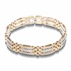 Thumbnail Image 2 of Previously Owned - Men's 1 CT. T.W. Diamond Bracelet in 10K Two-Tone Gold - 8.5&quot;