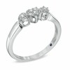 Thumbnail Image 2 of Previously Owned - Cherished Promise Collection™ Diamond Accent Triple Heart Promise Ring in Sterling Silver