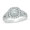 Thumbnail Image 1 of Previously Owned - Celebration Lux® 1-1/2 CT. T.W. Princess-Cut Diamond Engagement Ring in 18K White Gold (I/SI2)