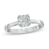Thumbnail Image 1 of Previously Owned - 1/2 CT. T.W.   Princess-Cut Diamond Frame Engagement Ring in 14K White Gold (I/I1)