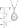 Thumbnail Image 2 of Previously Owned - 7/8 CT. T.W. Twist Teardrop Pendant in 10K White Gold