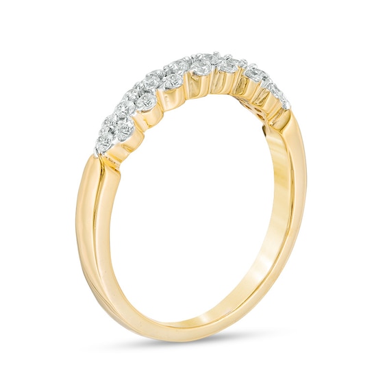 Previously Owned - 1/3 CT. T.w. Diamond Alternating Stackable Band in 10K Gold