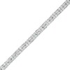 Thumbnail Image 1 of Previously Owned - 5 CT. T.W. Quad Baguette and Round Diamond Bracelet in 10K White Gold - 7.5"