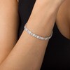 Thumbnail Image 2 of Previously Owned - 5 CT. T.W. Quad Baguette and Round Diamond Bracelet in 10K White Gold - 7.5"