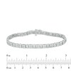 Thumbnail Image 4 of Previously Owned - 5 CT. T.W. Quad Baguette and Round Diamond Bracelet in 10K White Gold - 7.5"